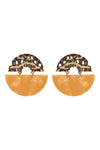 Elan Moon Earring Earrings Eb & Ive Honey 