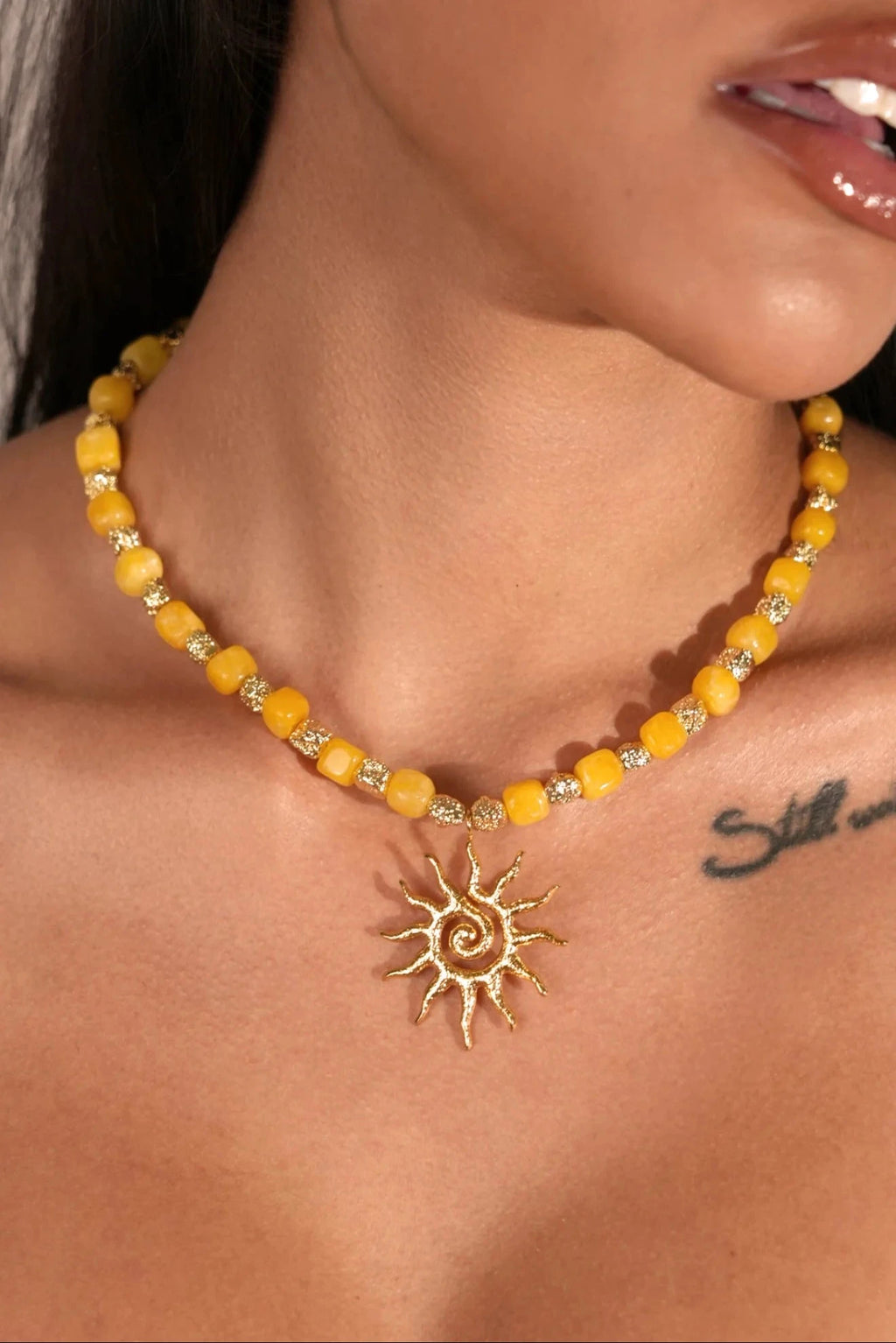 Liora Necklace Necklace Indigo & Wolfe 