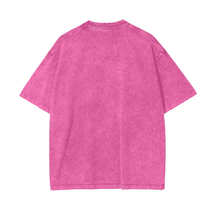 Mermaid Oversized Tee - Pink Tee Maku 