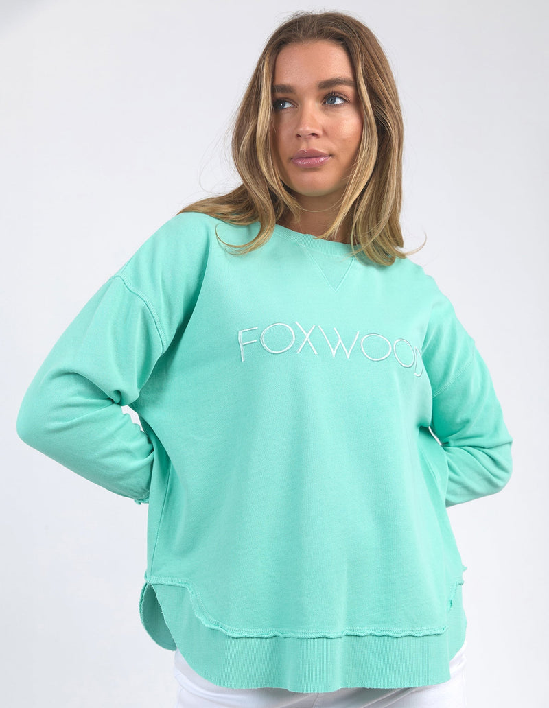 Simplified Crew - Neon Mint Jumper Foxwood 
