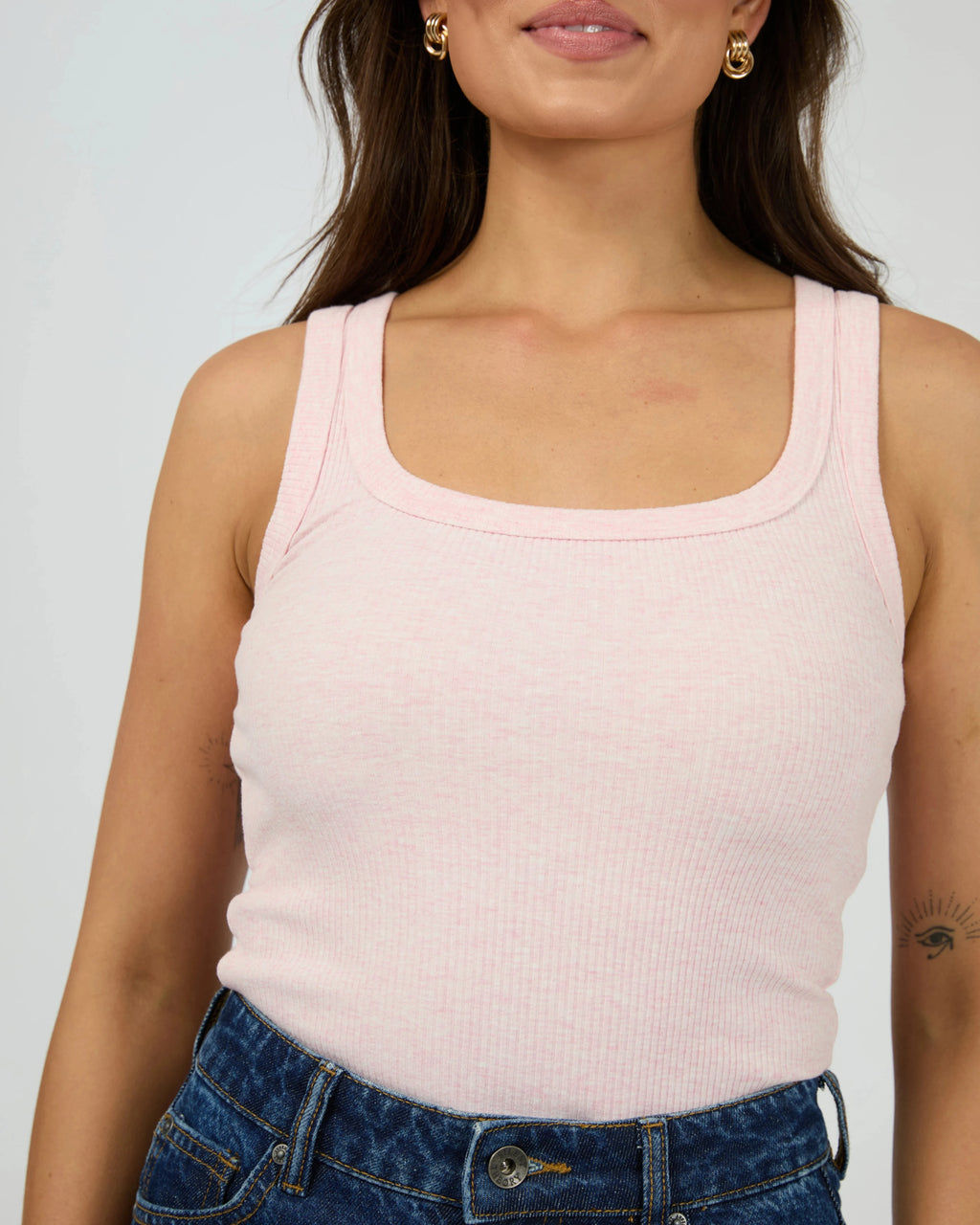 Mia Tank - Blush Marle Tee Silent Theory 
