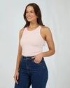 Ella Tank - Blush Marle Tee Silent Theory 
