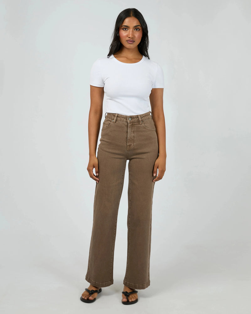 Jacqui Wide Leg - Cocoa Pants All About Eve 