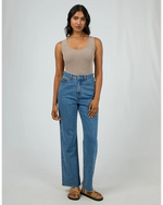 Washed Rib Scoop Neck Tank Tshirt All About Eve 