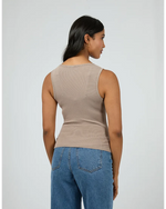 Washed Rib Scoop Neck Tank Tshirt All About Eve 