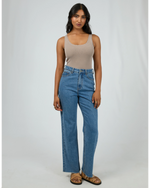 Washed Rib Lace Tank Tee All About Eve 