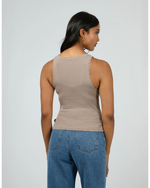 Washed Rib Lace Tank Tee All About Eve 