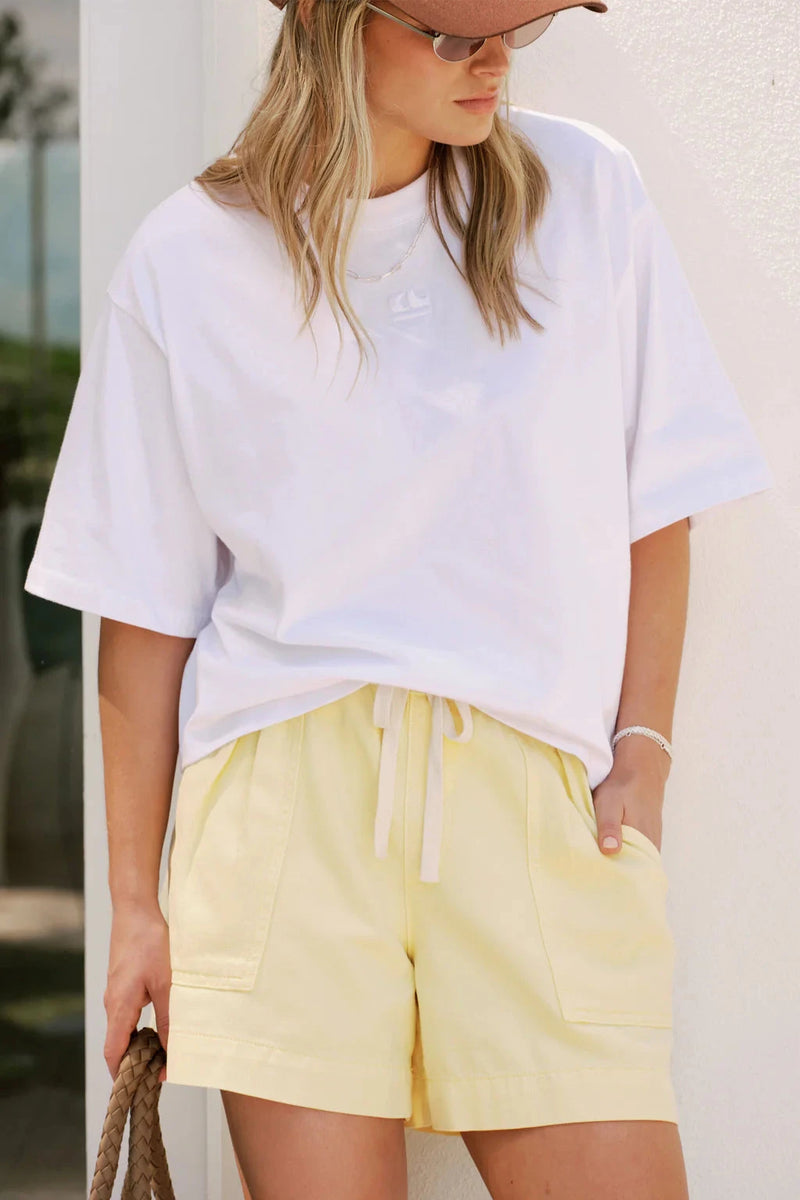 Darcy Relaxed Everyday Short - Washed Butter Shorts Ceres Life 