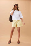 Darcy Relaxed Everyday Short - Washed Butter Shorts Ceres Life 