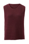Margot Mesh Knit Tank - Wine Tank Ceres Life 