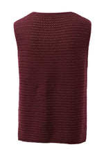 Margot Mesh Knit Tank - Wine Tank Ceres Life 