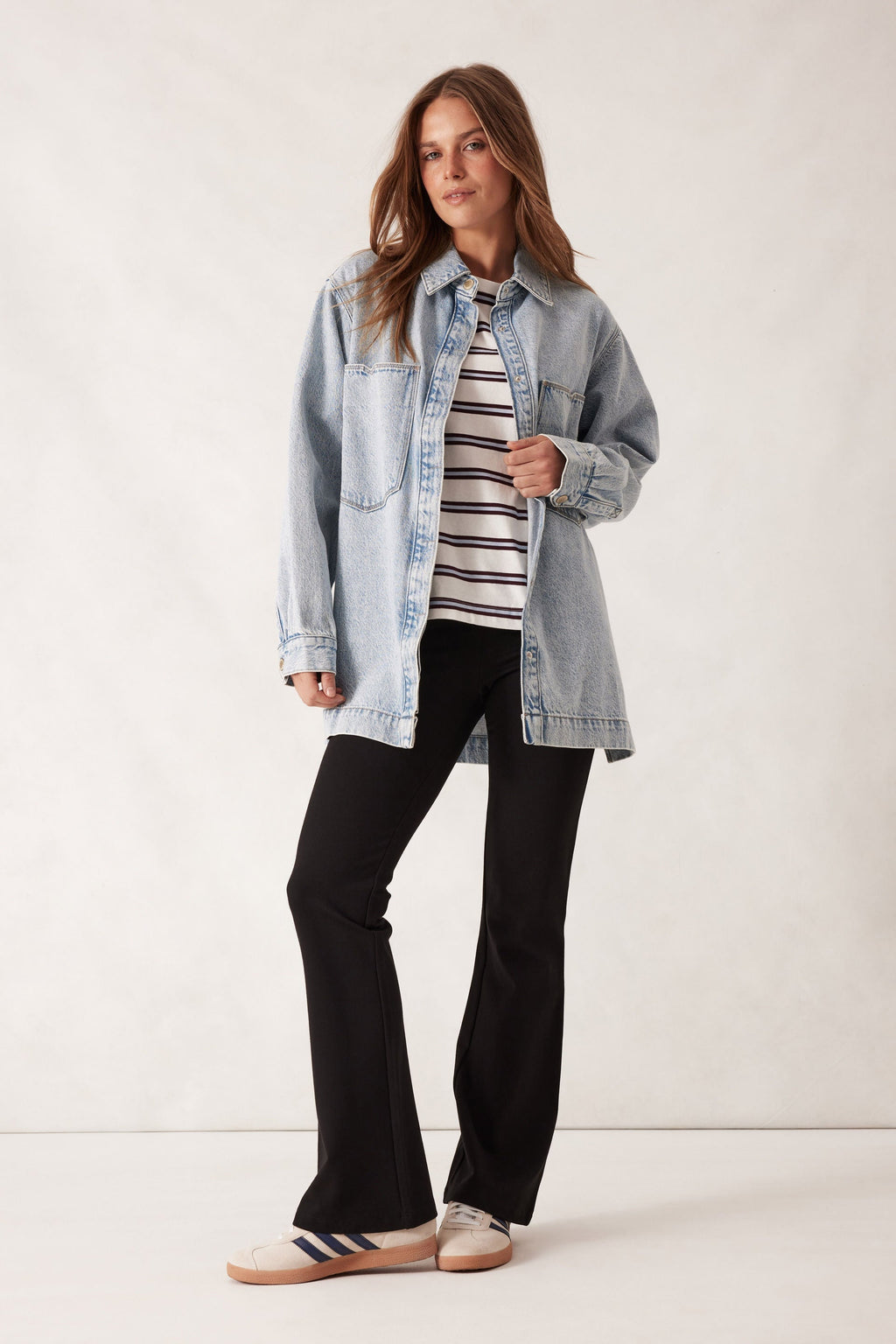 Goldie Longline Denim Shacked - Vintage Blue Dress Ceres Life 