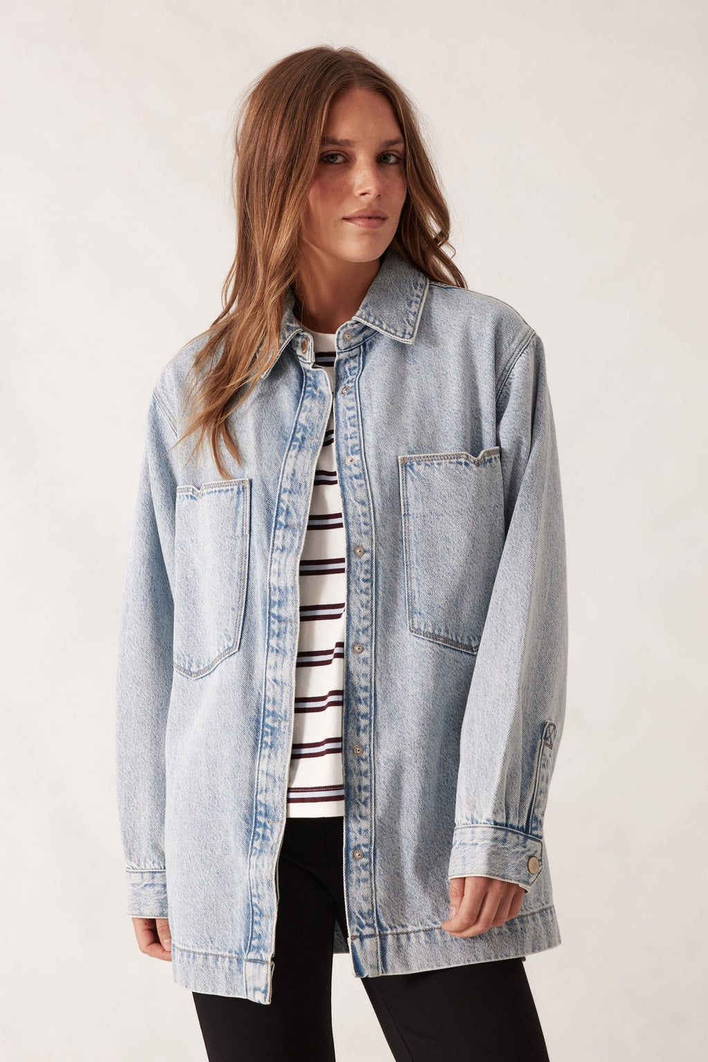 Goldie Longline Denim Shacked - Vintage Blue Dress Ceres Life 
