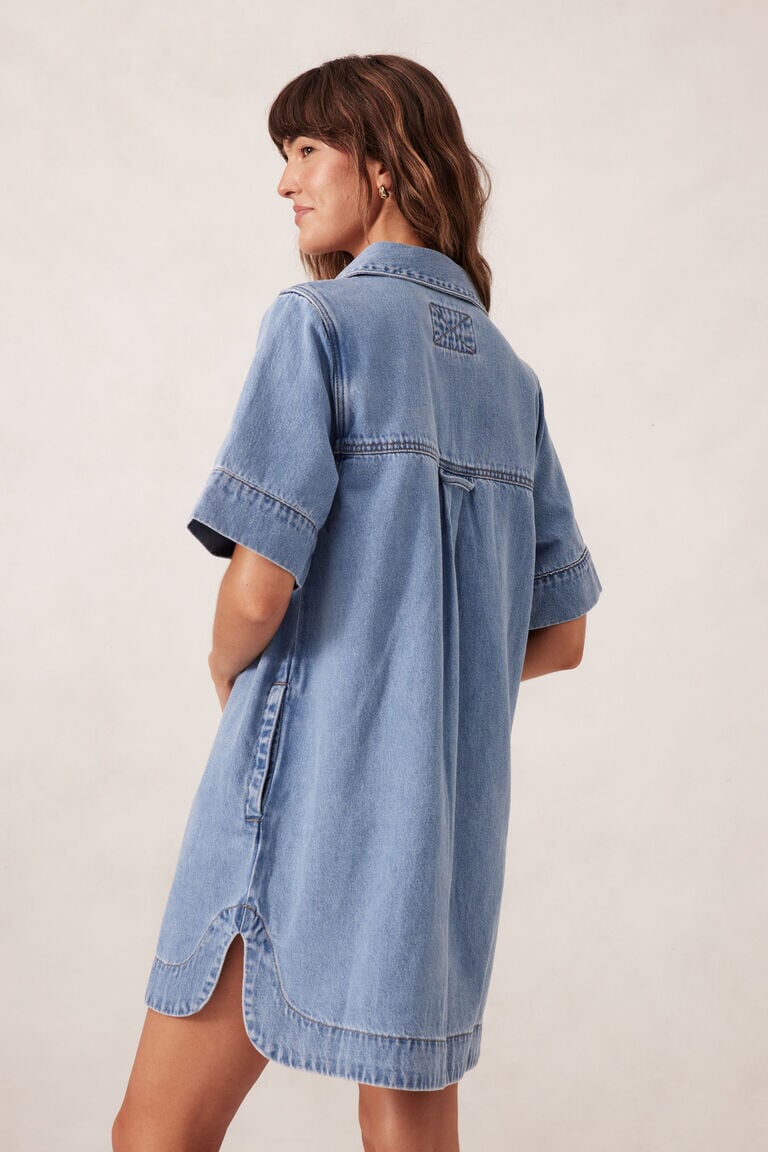 Relaxed Shirt Dress Dress Ceres Life 