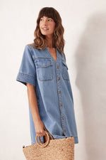 Relaxed Shirt Dress Dress Ceres Life 