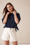 Esther Denim Patch Pocket Short Shorts Ceres Life 