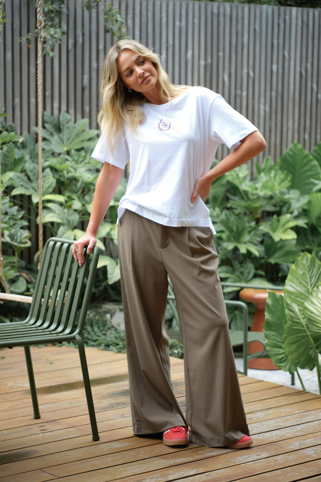 Pleat Pant - Deep Moss Dress Ceres Life 