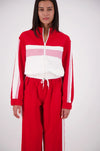Cassis Funnel Neck Jacket Red Jasmin Alexa 