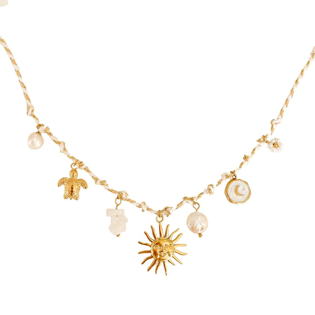 Sun White Ocean Rope Necklace Sea Soul Home 