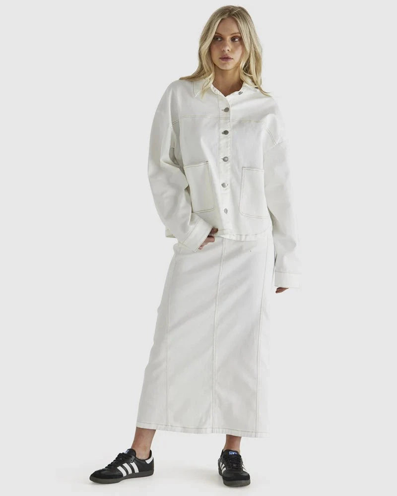 Marza Jacket - Bone Wash Cream Jacket Sass 
