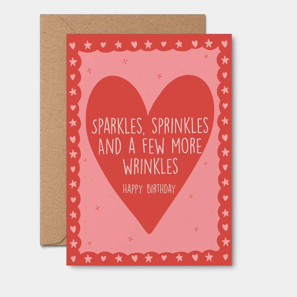 Sprinkle Wrinkles Cheeky Birthday Card From Rosalie 
