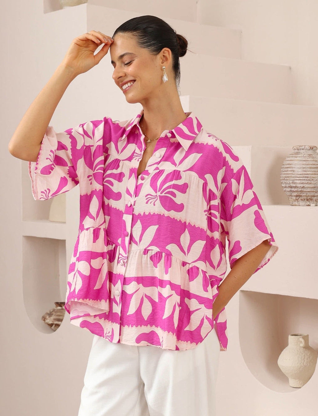 Lola Shirt Top Iris Maxi 