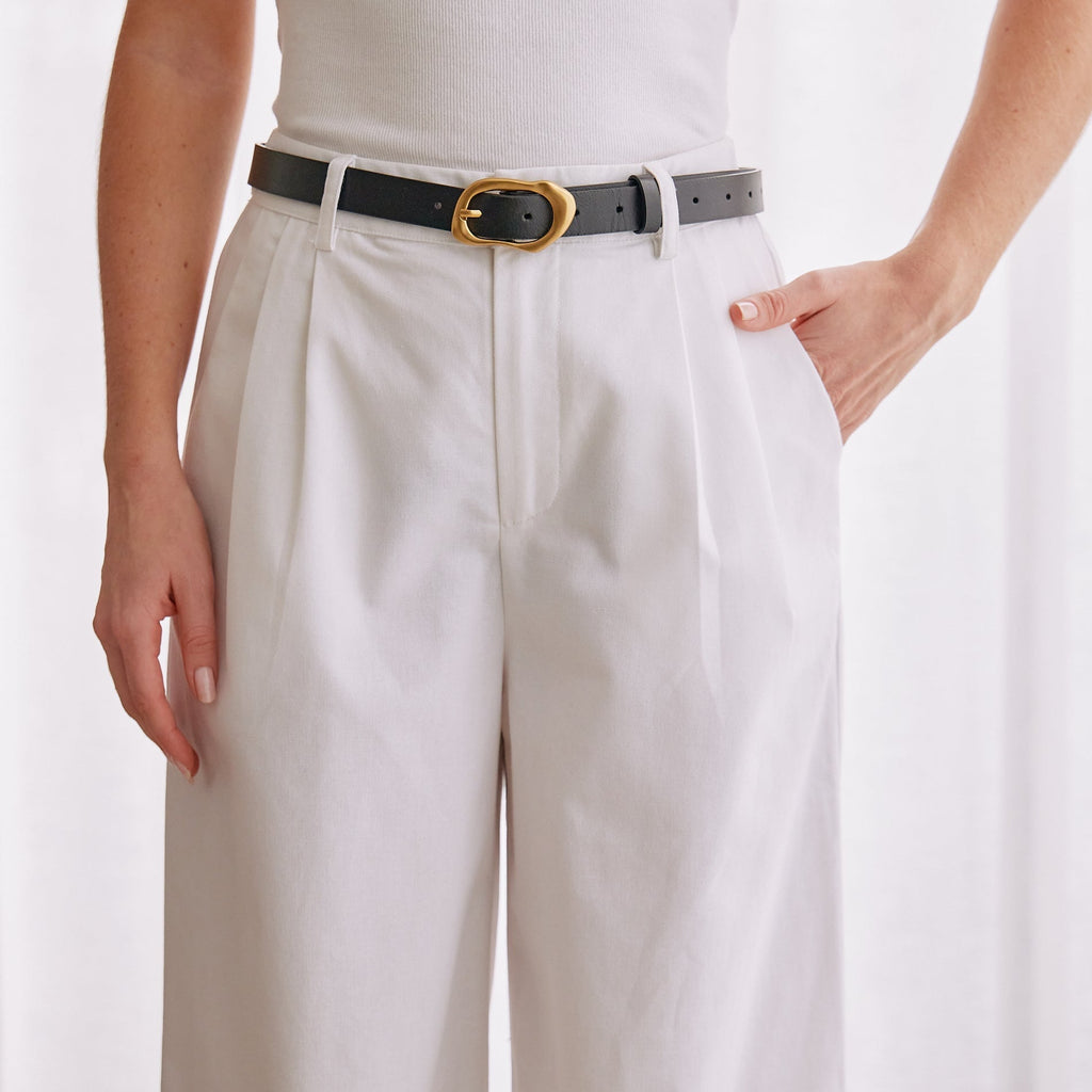 Cianna Belt - Black & Gold Belt Feather & Noise 