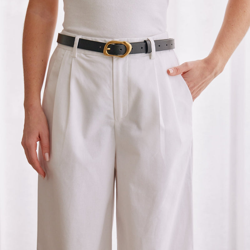 Cianna Belt - Black & Gold Belt Feather & Noise 