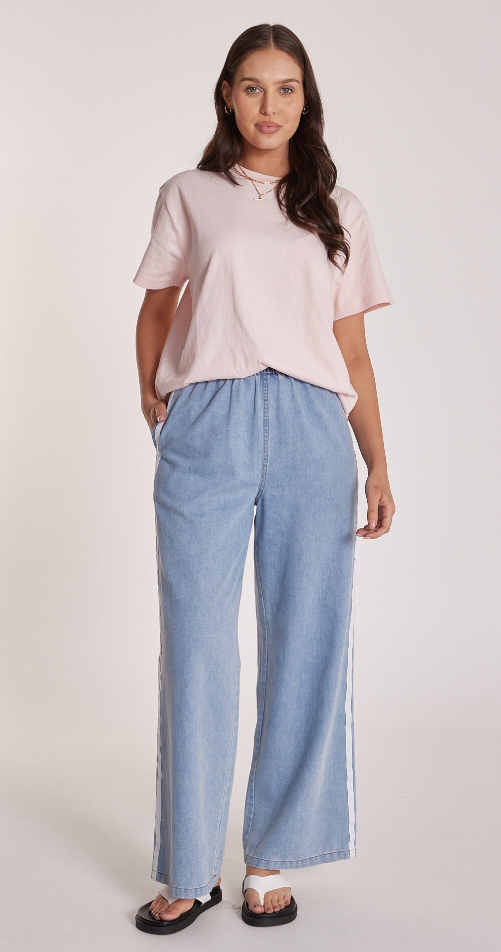 Carter Tee - Blush Top Feather & Noise 