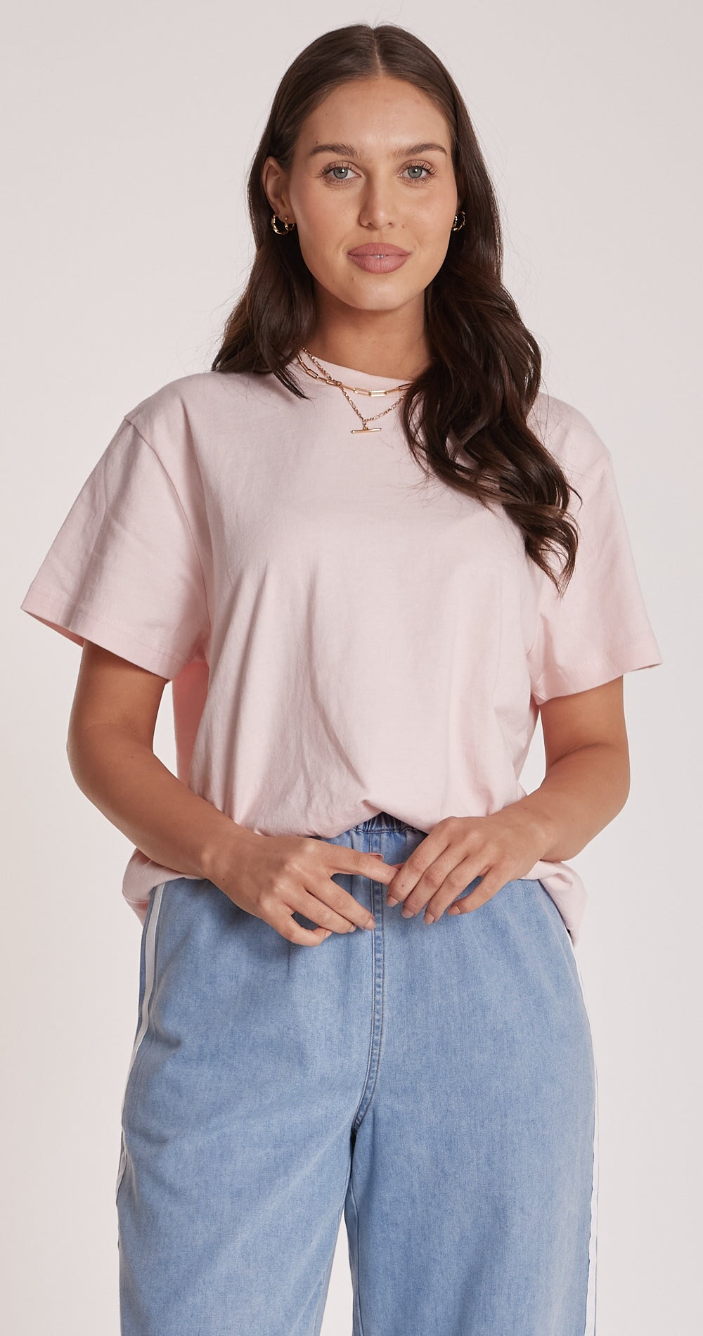 Carter Tee - Blush Top Feather & Noise 