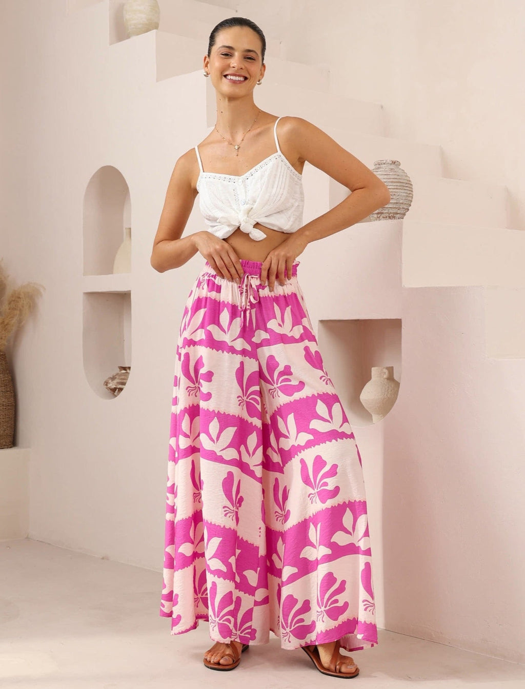 Lola High Waisted Wide Leg Pants Pants Iris Maxi 