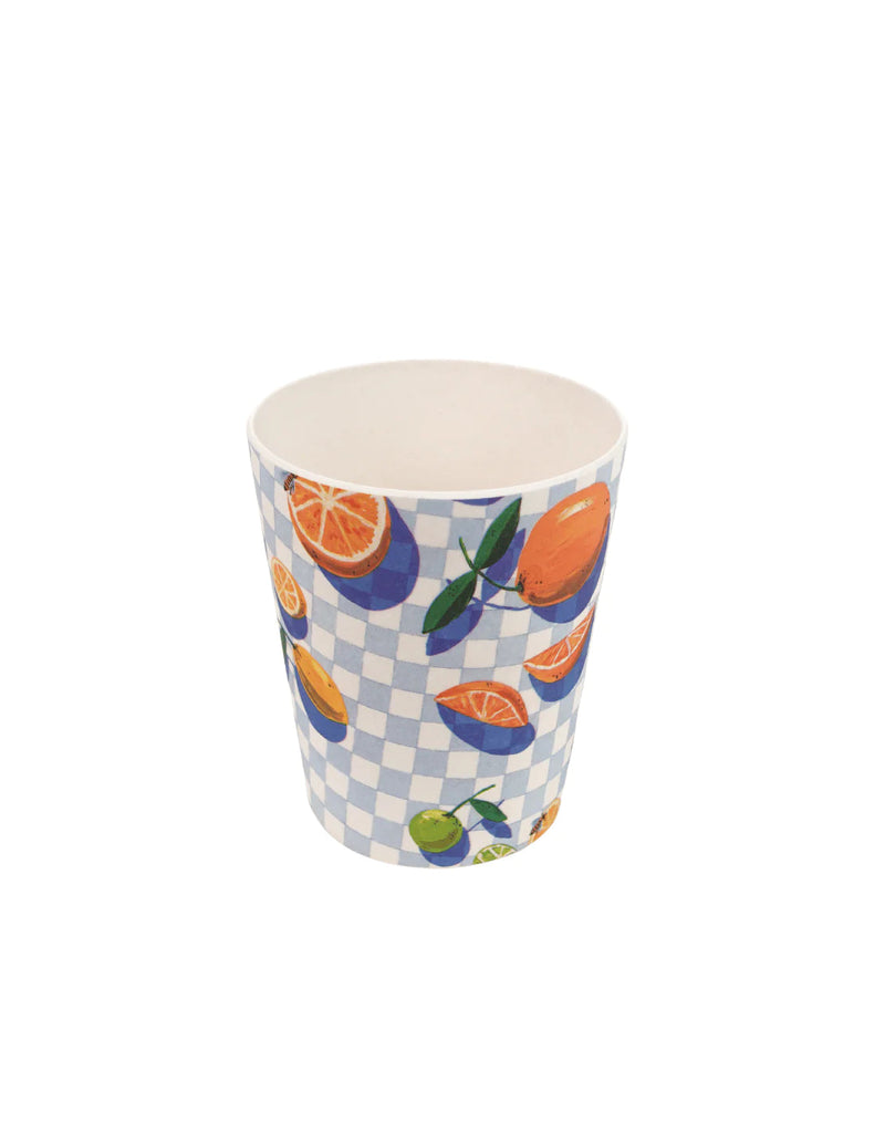 Sorrento Citrus Bamboo Melamine Tumblers Lunch Bag The Somewhere Co 