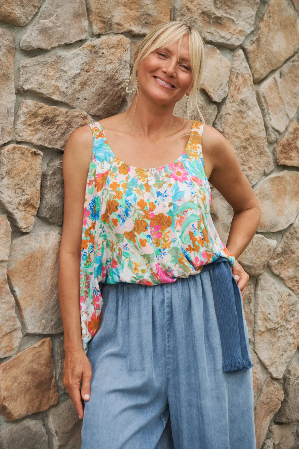 Esprit Tank - Pink Flourish Top Eb & Ive 