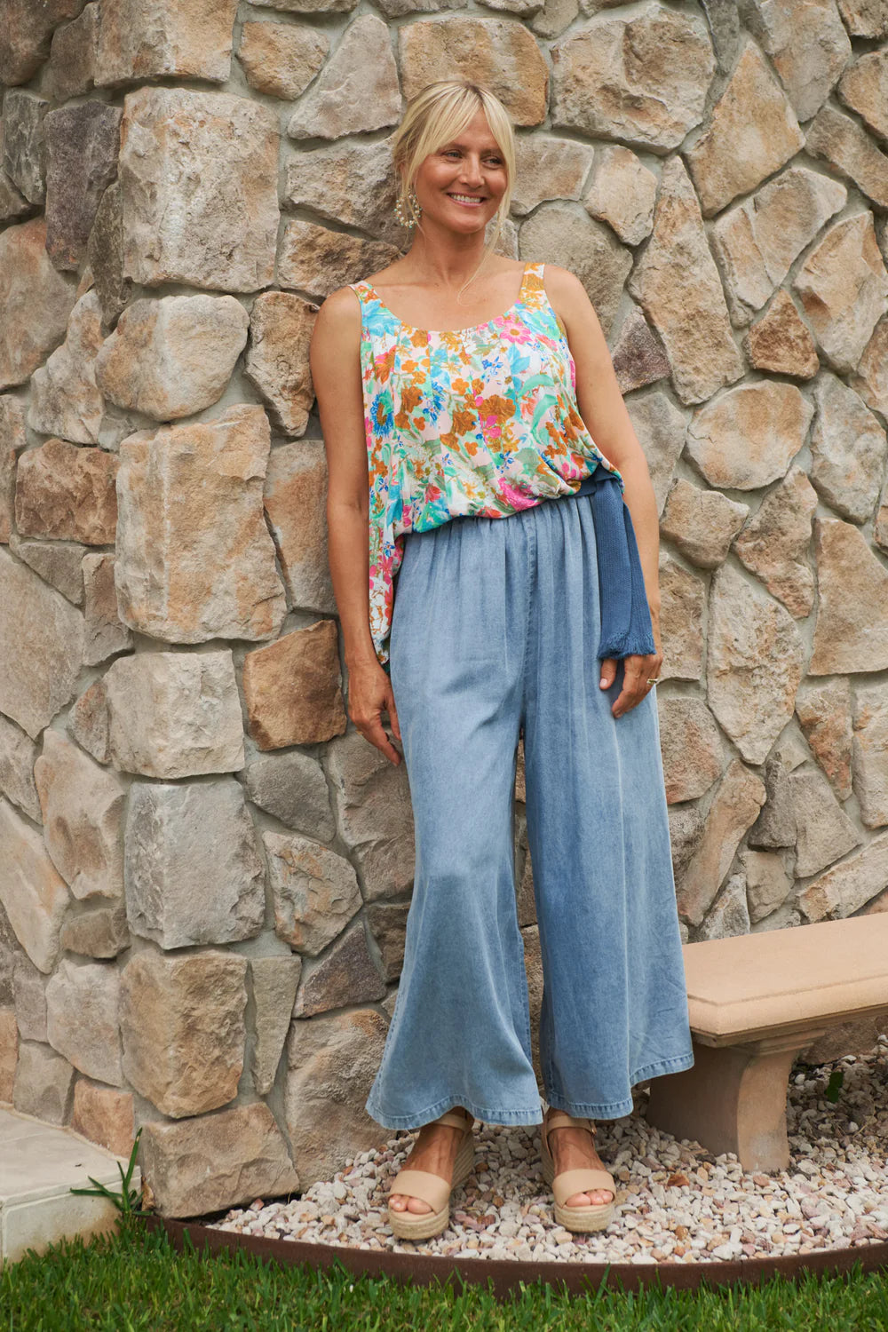 Esprit Tank - Pink Flourish Top Eb & Ive 