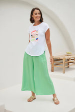 La Vie Crop Pant - Kiwi Top Eb & Ive 