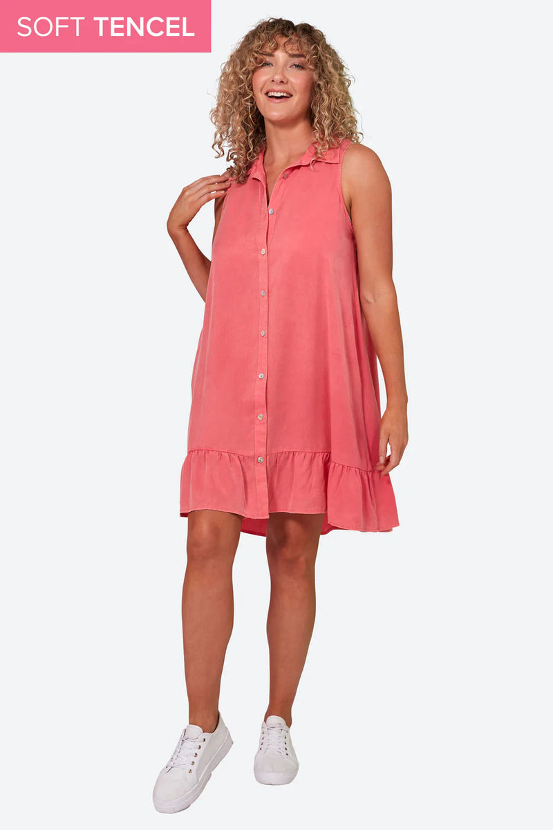 Elan Sleeveless Dress - Lychee Top Eb & Ive 