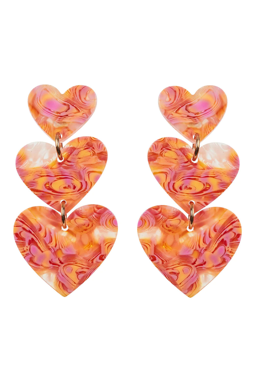 Esprit Heart Earring - Melon Earrings Eb & Ive 