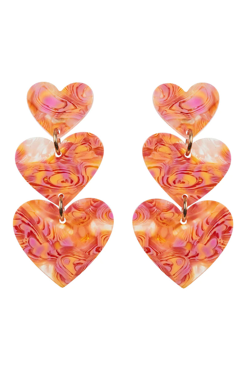 Esprit Heart Earring - Melon Earrings Eb & Ive 