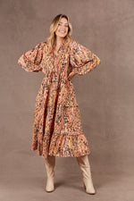 Mayan Tiered Maxi - Ochre Dress Eb & Ive 