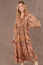 Mayan Tiered Maxi - Ochre Dress Eb & Ive 