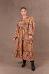 Mayan Tiered Maxi - Ochre Dress Eb & Ive 