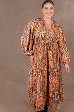 Mayan Tiered Maxi - Ochre Dress Eb & Ive 