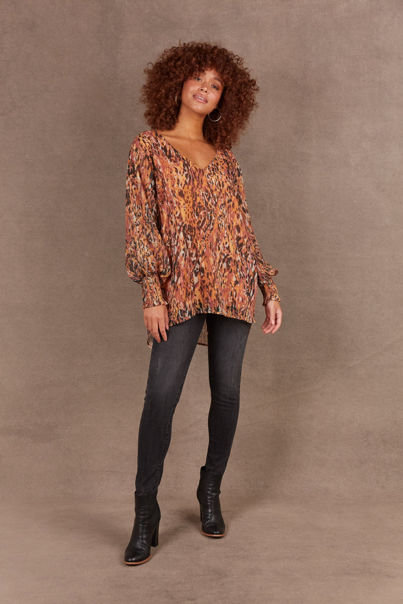 Bantu Top - Ochre Shirt Eb & Ive 