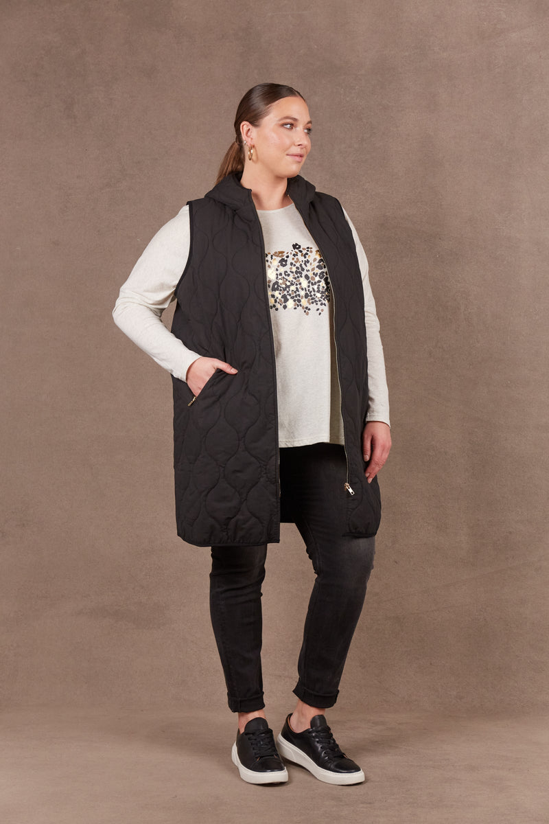 Ribe Vest - Ebony Jacket Eb & Ive 