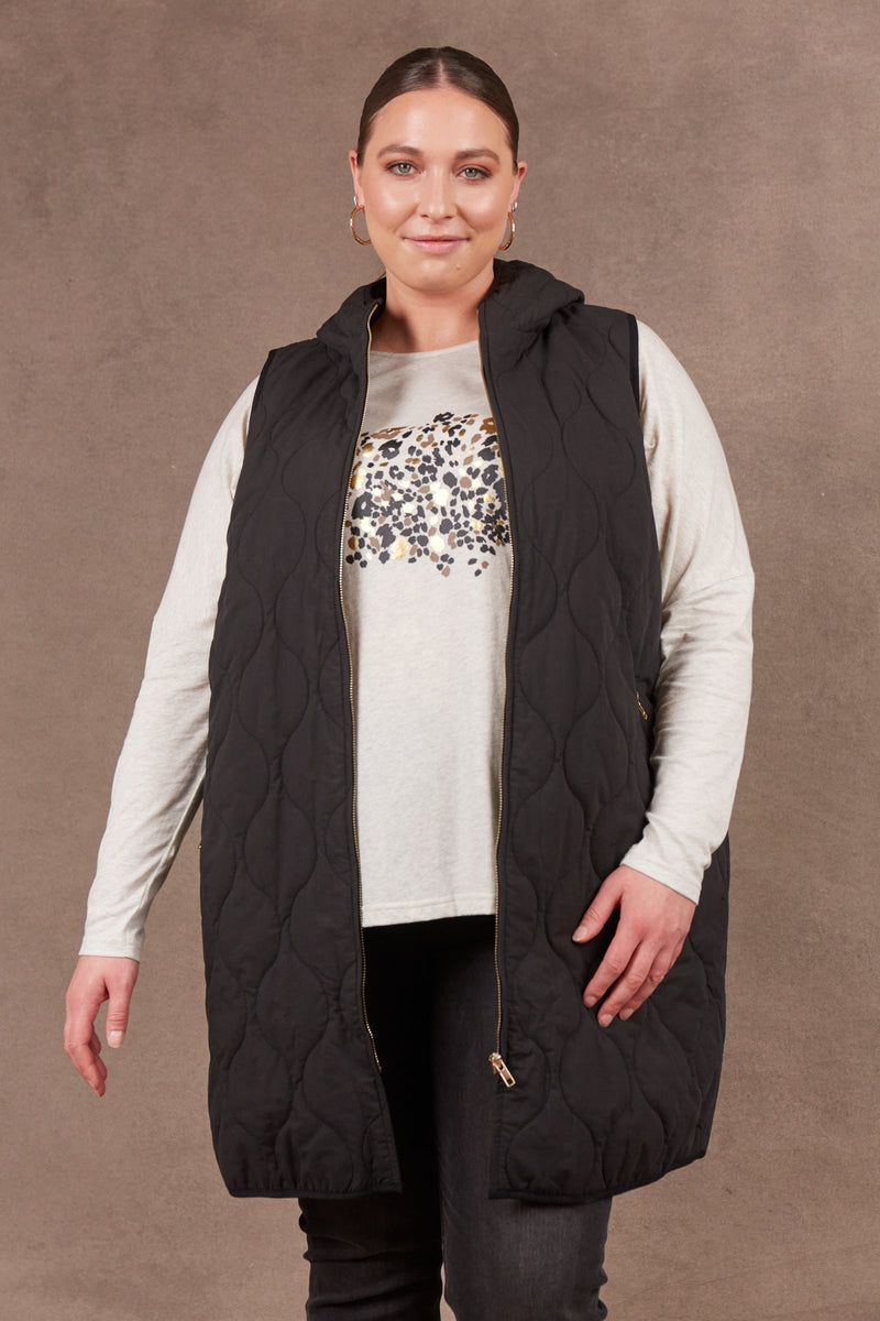 Ribe Vest - Ebony Jacket Eb & Ive 