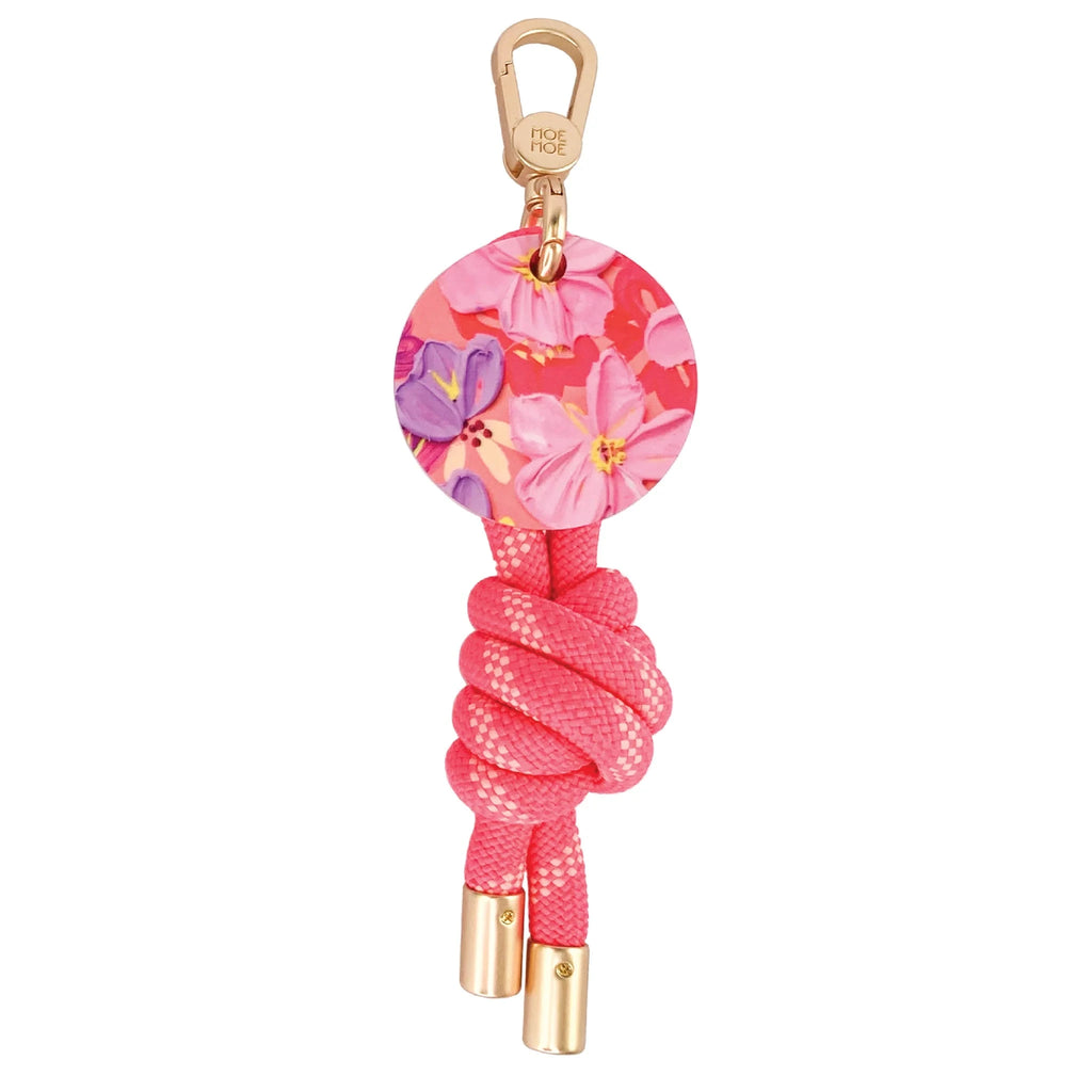 Keyring Floral Sorbet Blooms Hot Pink Accessories Moe Moe 