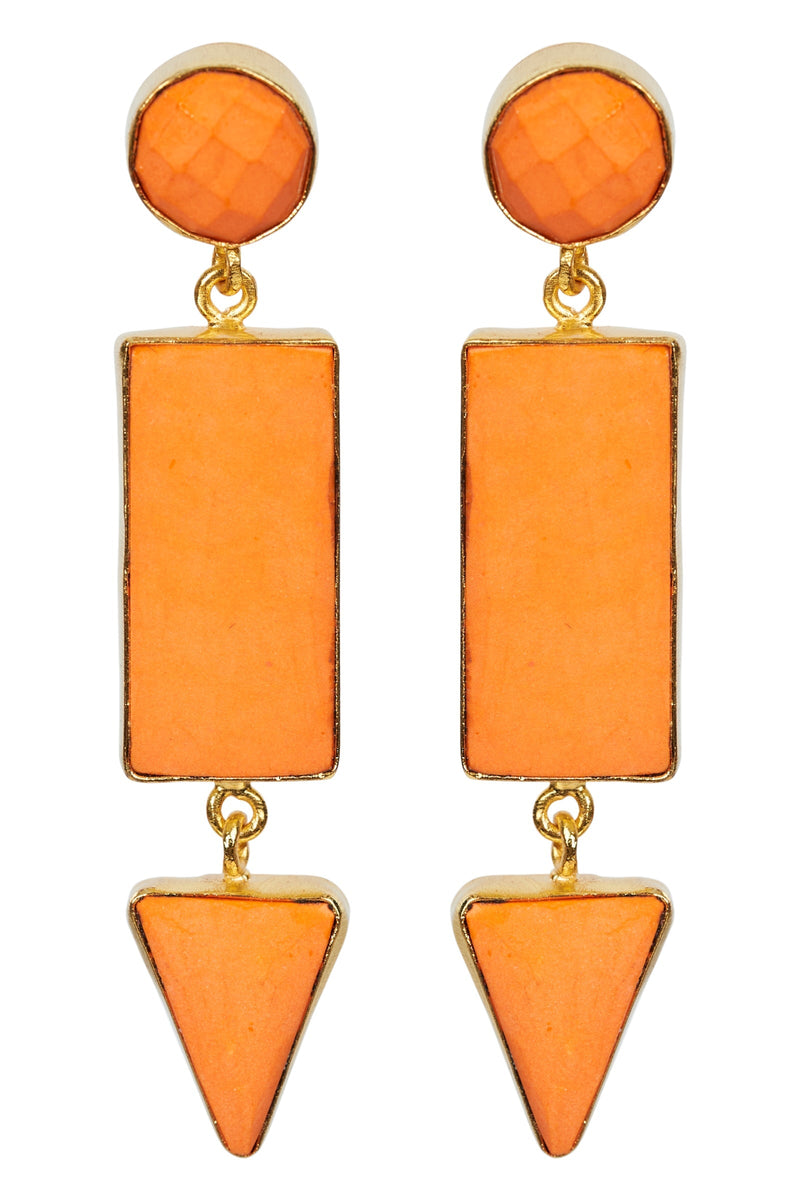 Le Soleil Earring - Papaya Accessories Eb & Ive 