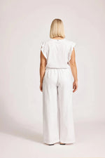 Miramer Palazzo Pant - White Shorts Eb & Ive 