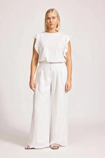 Miramer Palazzo Pant - White Shorts Eb & Ive 