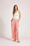 Treville Stripe Pant - Coral Shorts Eb & Ive 
